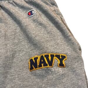 Champion Men Large US Navy‎ Gray Military Workout Gym Sweatpants